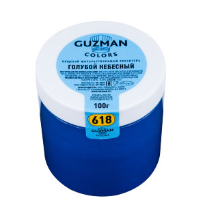 618 Голубой небесный жирорастворимый краситель 100г Guzman