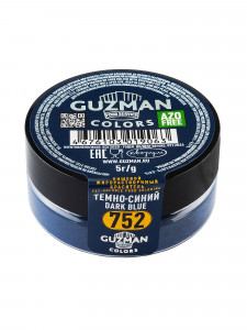 752 Темно Синий жирорастворимый краситель для шоколада 5 гр. Guzman